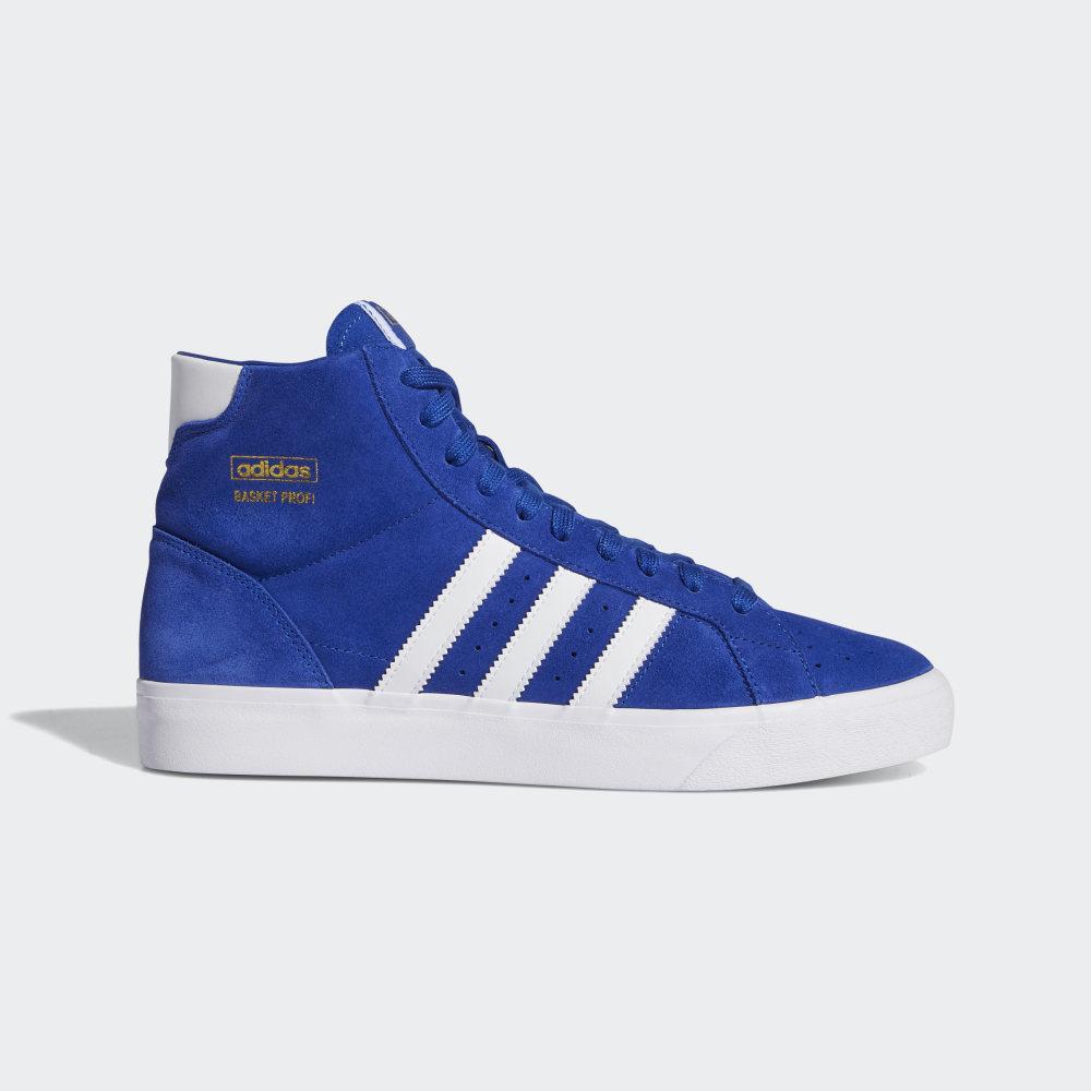 Adidas Men's Basket Profi Originals Shoes Royal/White/Gold Metal Ireland FW3102